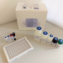 A picture of the Epitogen Lyme ELISA Kit and Contents